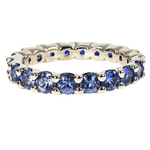 Blue Graduated Sapphire Eternity Ring 67901