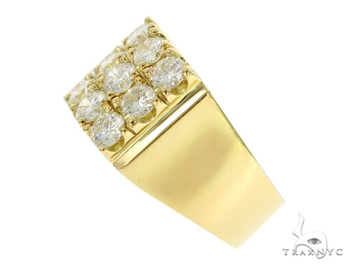 18K Gold Flatiron Diamond Ring, photo 4 of 7