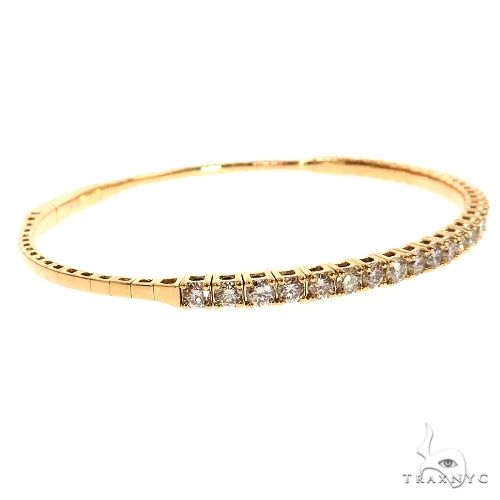 Flexible Diamond Bangle Bracelet 69834 - Image 2