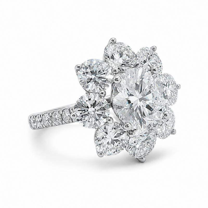 Flora Diamond Cluster Ring 71497