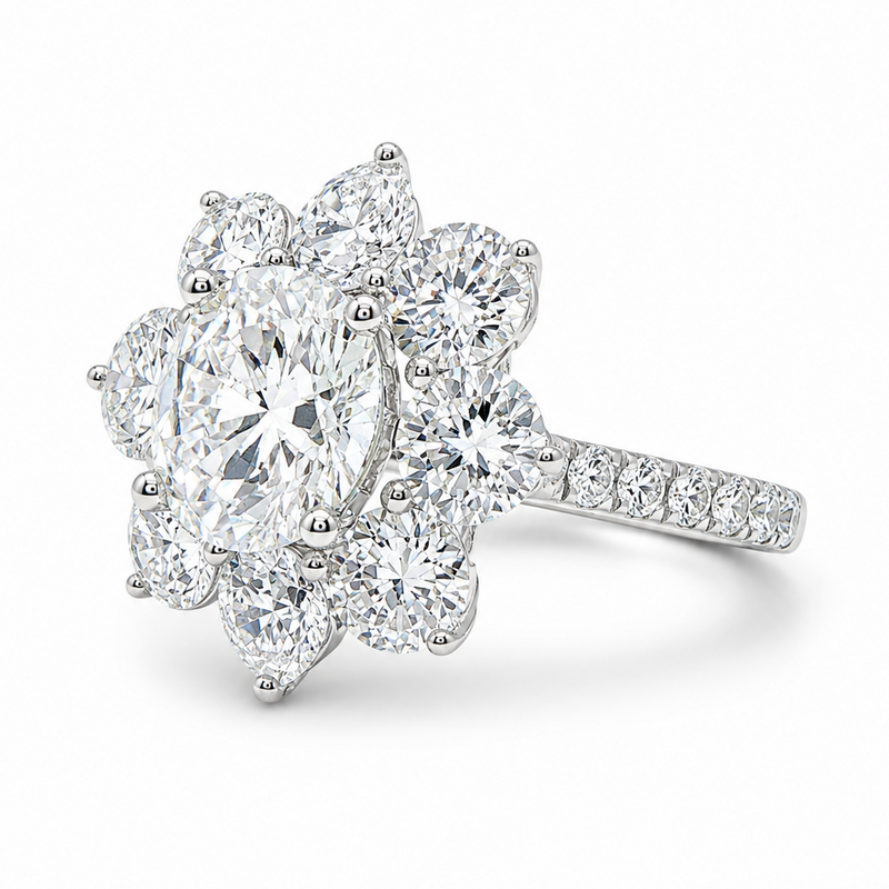 Flora Diamond Cluster Ring 71497