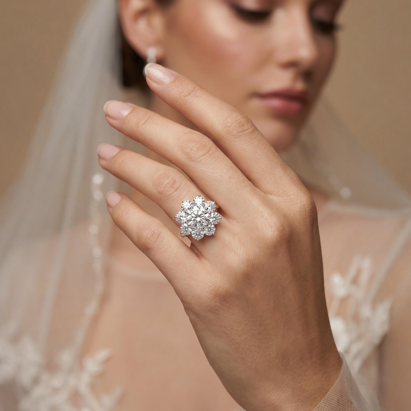 Flora Diamond Cluster Ring 71497