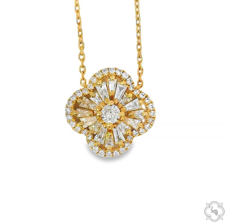 Floral Diamond Necklace 70241 - Image 1