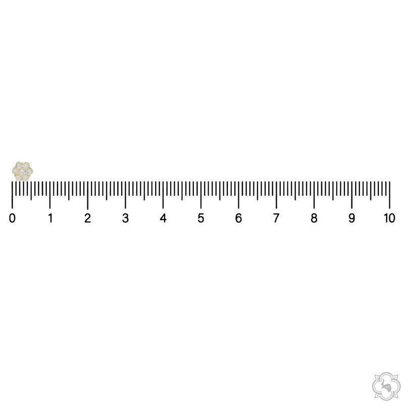 Floral Radiance Diamond Stud Earrings 65276