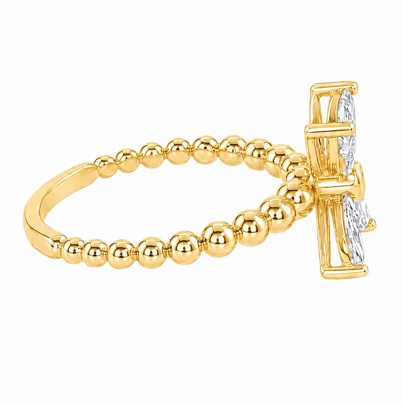 Floral Marquise Diamond Ring 71677
