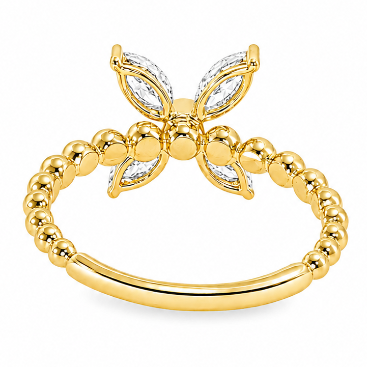 Floral Marquise Diamond Ring 71677