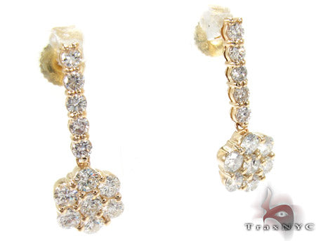 Dangling Flower Earrings 26942 - Image 2