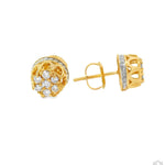 Flower Diamond  Earrings 70307 - Image 3