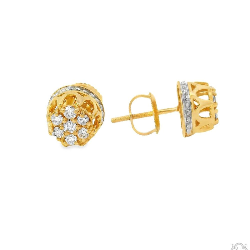 Flower Diamond  Earrings 70307 - Image 3