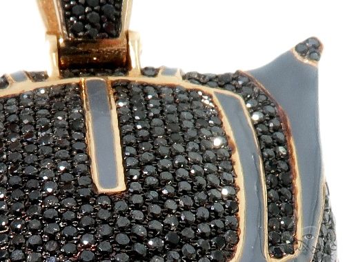 Flower Set Diamond Black Panther Mask Pendant 64373 - Image 6