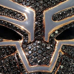 Flower Set Diamond Black Panther Mask Pendant 64373 - Image 7