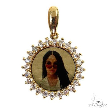 Flower Diamond Photo Pendant 68590 - Image 1