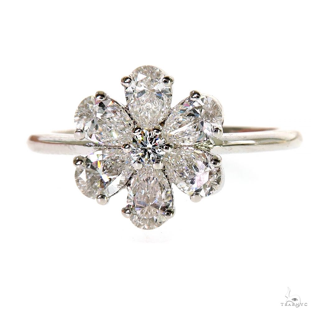 Flower Diamond Ring (Lab) 69789 | TraxNYC