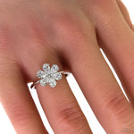 Flower Diamond Ring (Lab) 69789 - Image 4