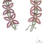 Flower Sapphire Diamond Bracelet 67077 - Image 3