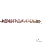 Flower Sapphire Diamond Bracelet 67077 - Image 4