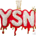 Flower Set Diamond Custom YSN Pendant 64201 - Image 1