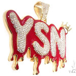 Flower Set Diamond Custom YSN Pendant 64201 - Image 2