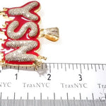 Flower Set Diamond Custom YSN Pendant 64201 - Image 7