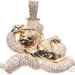 Flower Set Diamonds Custom Made Monopoly Man Pendant 64095 - Image 1
