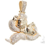 Flower Set Diamonds Custom Made Monopoly Man Pendant 64095 - Image 2