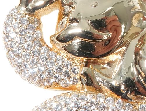 Flower Set Diamonds Custom Made Monopoly Man Pendant 64095 - Image 5