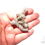 Flower Set Diamonds Custom Made Monopoly Man Pendant 64095 - Image 7