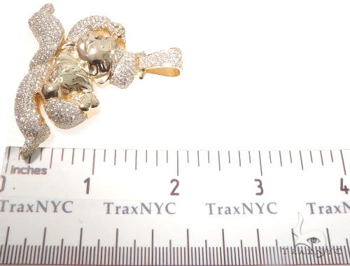 Flower Set Diamonds Custom Made Monopoly Man Pendant 64095 - Image 9