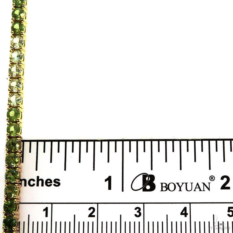 Forest Garden Green Sapphire Tennis Chain 70007 - Image 5