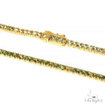 Forest Green 7 Pointer Sapphire Tennis Chain 67402 - Image 3