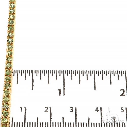 Forest Green 7 Pointer Sapphire Tennis Chain 67402 - Image 6