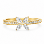 Four Marquise Floral Diamond Ring 71676