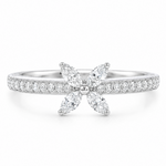 Four Marquise Floral Diamond Ring 71676