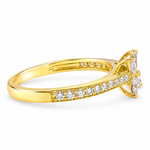 Four Marquise Floral Diamond Ring 71676