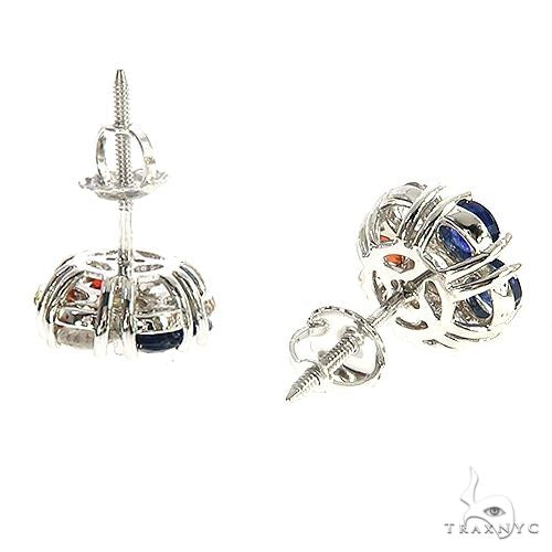France Sapphire Flower Earrings 67142 - Image 3