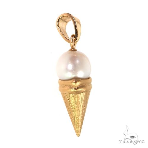 Freshwater Pearl Ice Cream Cone Pendant 69007 - Image 2