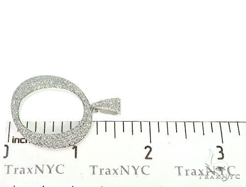 14K Gold Frozen Initial O Pendant, photo 7 of 7