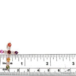 Fruit Loop Diamond Sapphire Cross Pendant 67004 - Image 5