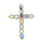 Fruit Loop Sapphire Cross Pendant 66990