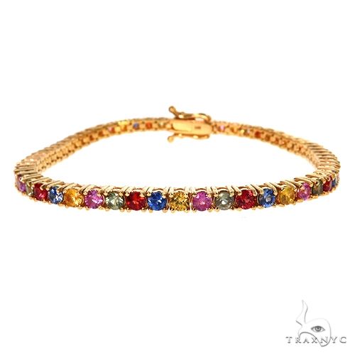 Fruit Loop Sapphire Tennis Bracelet | TraxNYC