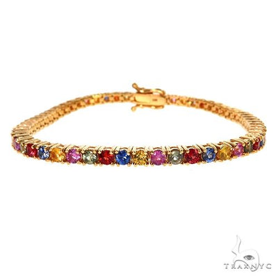 Fruit Loop Sapphire Tennis Bracelet 67517 - Image 1