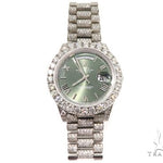 Full Diamond 18K White Gold Day-Date Rolex Presidential Watch 64056 - Image 2
