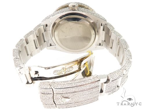 Full Diamond 18K White Gold Ivory Dial Sky -Dweller 64107 - Image 10