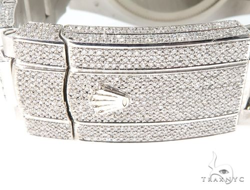 Full Diamond 18K White Gold Ivory Dial Sky -Dweller 64107 - Image 11