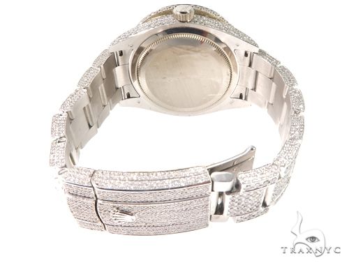 Full Diamond 18K White Gold Ivory Dial Sky -Dweller 64107 - Image 9