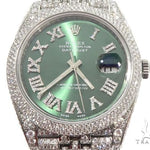 Full Diamond 41mm Date Just Rolex Watch 64055 - Image 1