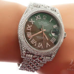 Full Diamond 41mm Date Just Rolex Watch 64055 - Image 8