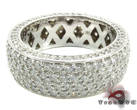 14K Gold Eternity Diamond Ring, photo 5 of 6
