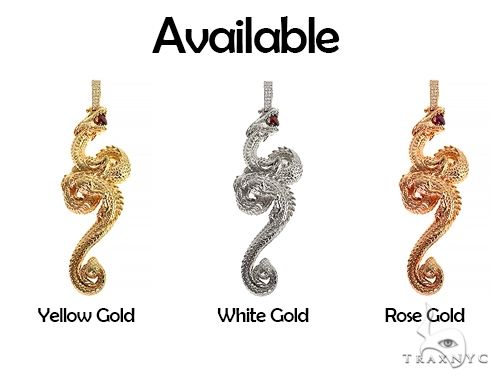 Fully 3D Dragon Pendant 66253 | TraxNYC