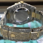 Fully Iced 41mm Two Tone Stainless Steel and 18K Yellow Gold Datejust II Rolex Watch 63896 - Image 5